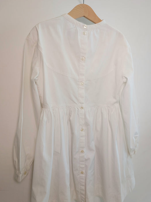 BURBERRY White long-sleeved dress