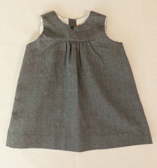 BONPOINT Flannel pinafore dress