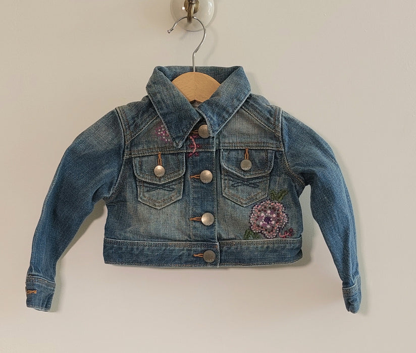 BABY GAP Embroidered denim jacket