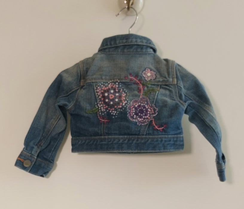 BABY GAP Embroidered denim jacket