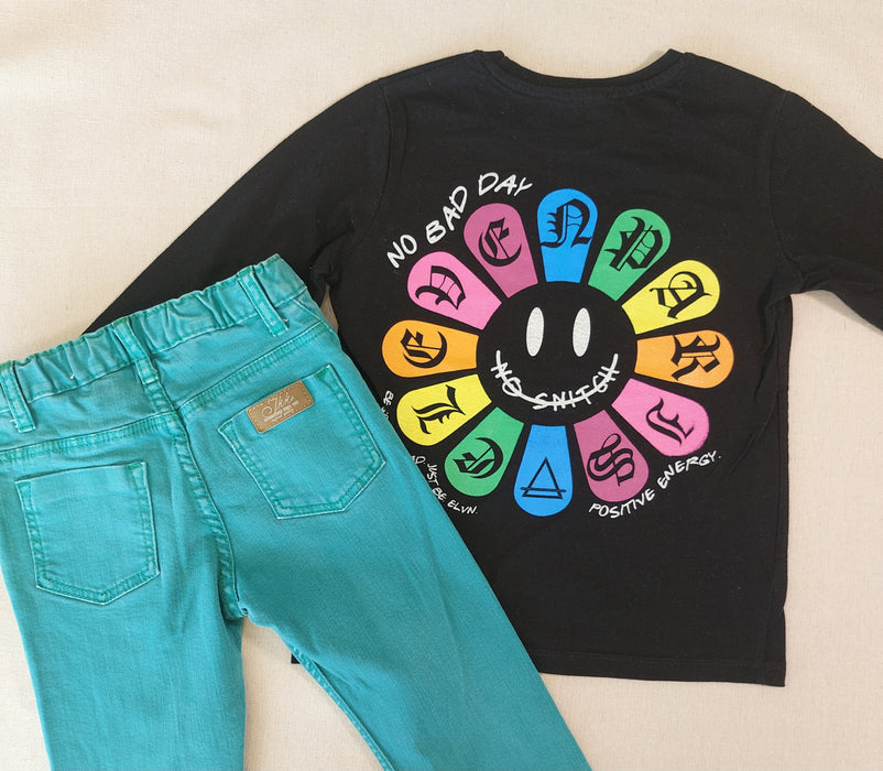 IKKS Green denim pants