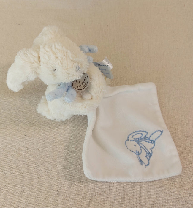 DOUDOU ET COMPAGNIE Blue bunny comforter