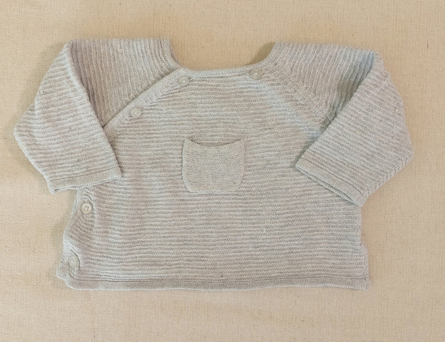 BOUT'CHOU Newborn wrap-around cardigan
