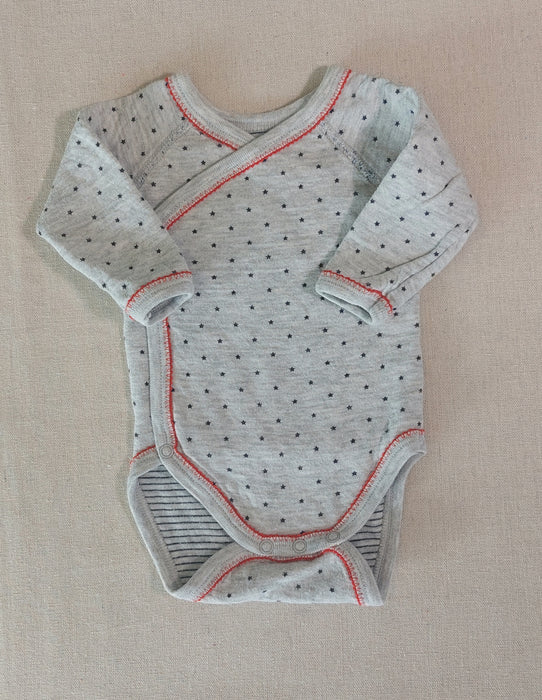 PETIT BATEAU Stars print Wrapover bodysuit