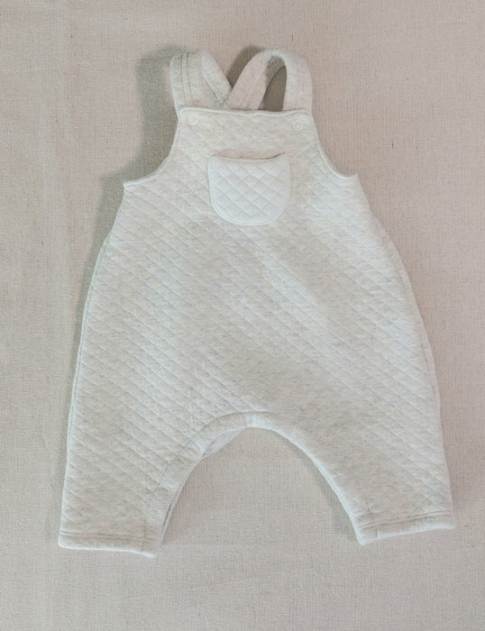PETIT BATEAU Quilted newborn overalls