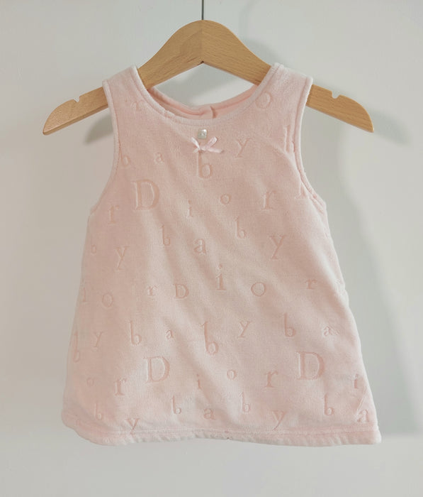 BABY DIOR Screen-printed fleece dress