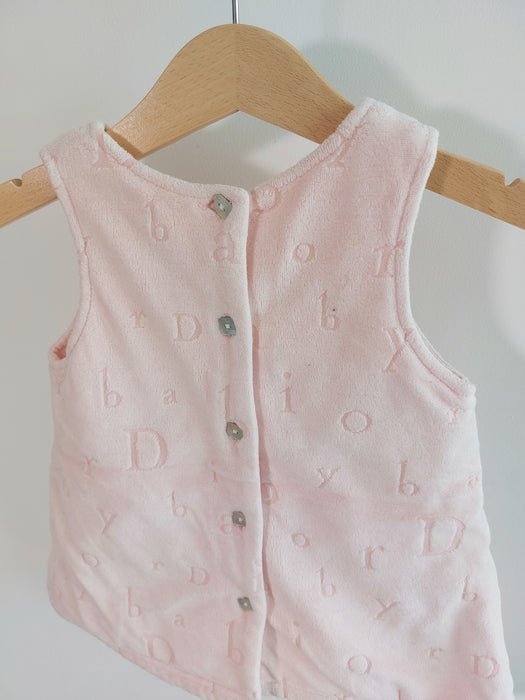 BABY DIOR Screen-printed fleece dress