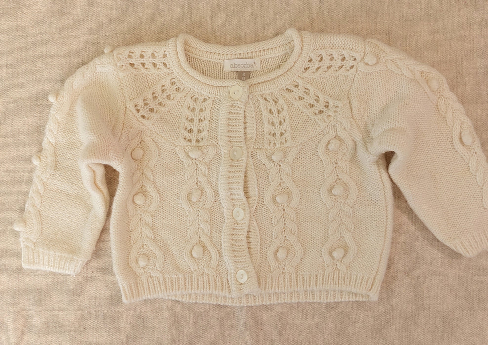 ABSORBA Baby Cardigan in Fancy Knit