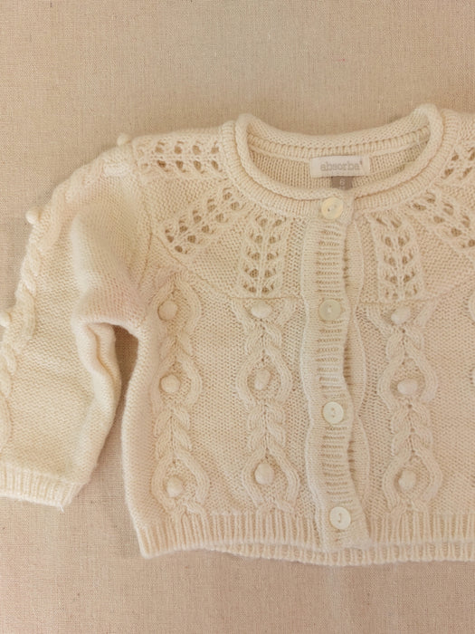 ABSORBA Baby Cardigan in Fancy Knit