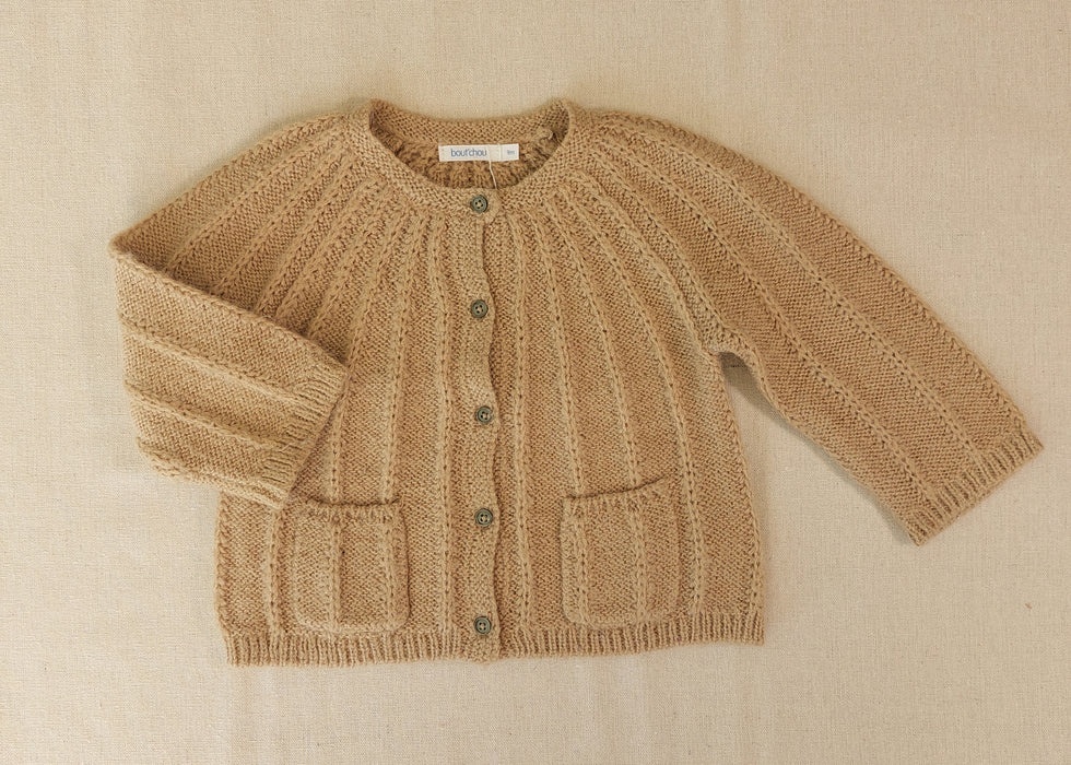 BOUT'CHOU Baby Cardigan in Fancy Knit