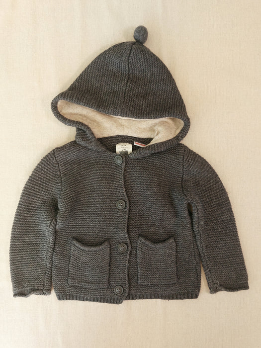 ZARA Knitted Baby Hooded Jacket