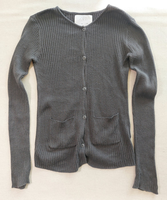 ZARA Fine ribbed knit cardigan