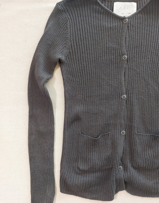ZARA Fine ribbed knit cardigan