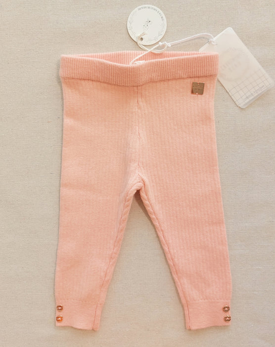 CARREMENT BEAU Pink Knitted Long Leggings