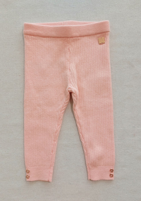 CARREMENT BEAU Pink Knitted Long Leggings