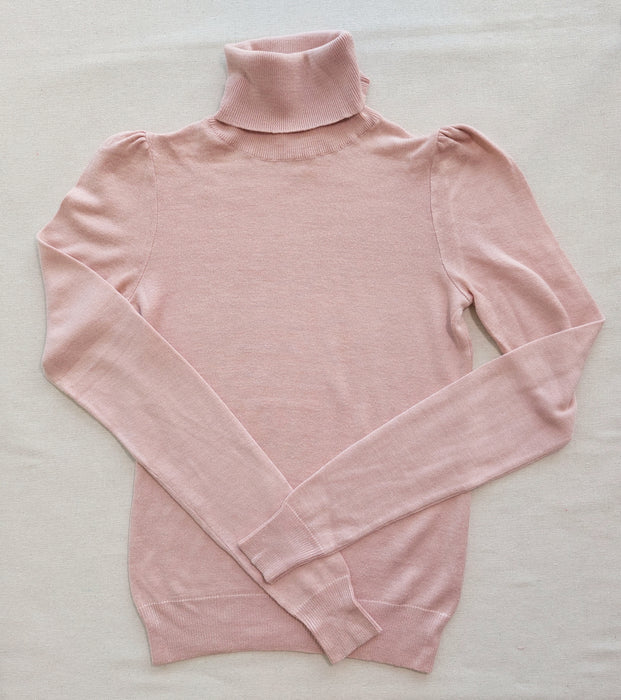VANESSA BRUNO Knitted turtleneck sweater with puffed shoulders