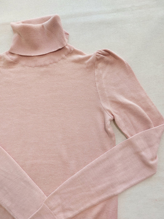 VANESSA BRUNO Knitted turtleneck sweater with puffed shoulders
