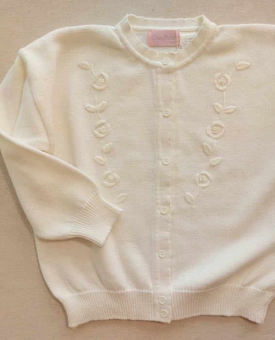 GINA DIWAN Vintage embroidered girls’ cardigan