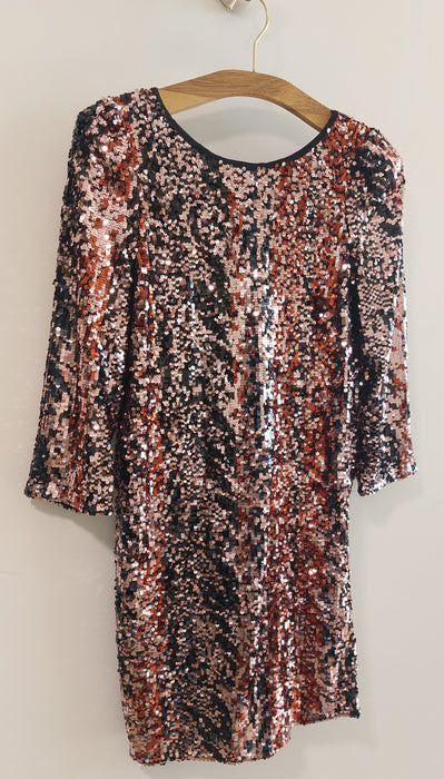 NAF NAF Sequin dress with open back