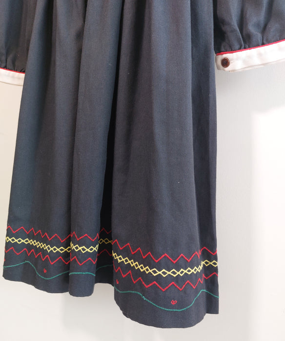 KIDDIZ Vintage embroidered and smocked dress