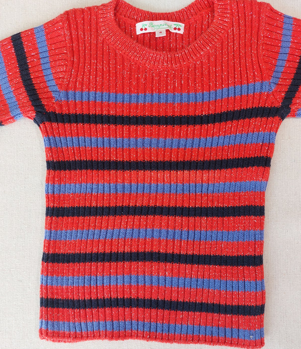 BONPOINT Short-sleeve luxury knitted sweater