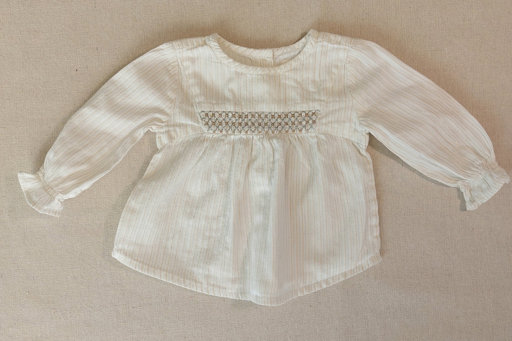 LOUIS LOUISE Smocked baby blouse