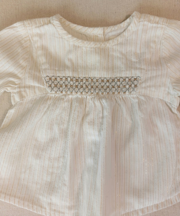 LOUIS LOUISE Smocked baby blouse