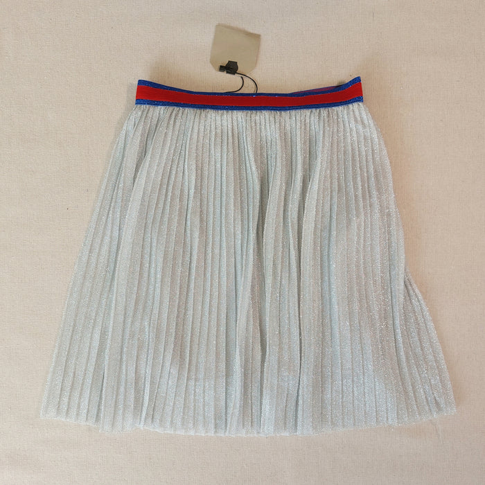ZARA Silver pleated skirt