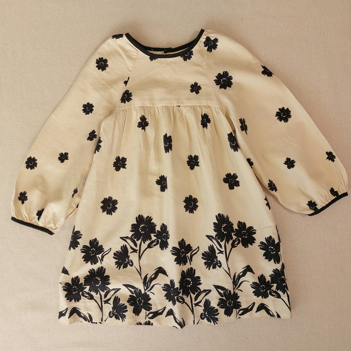 ZARA Beige and black floral dress