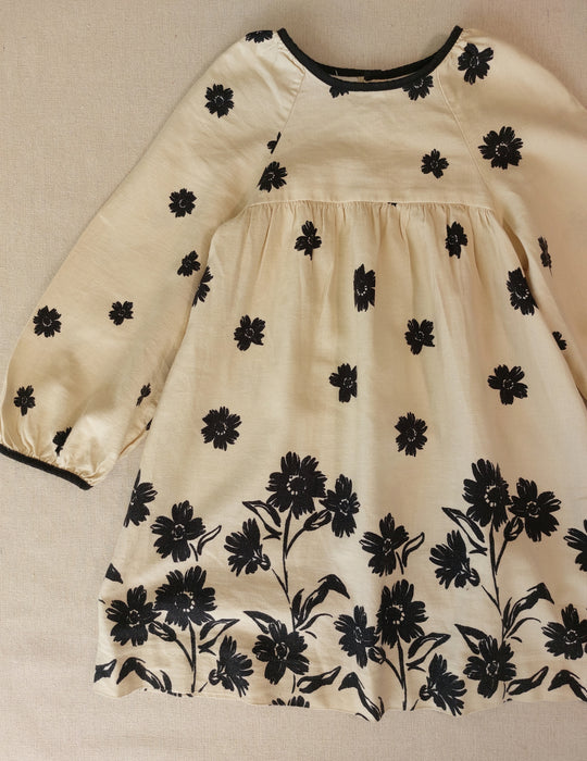 ZARA Beige and black floral dress