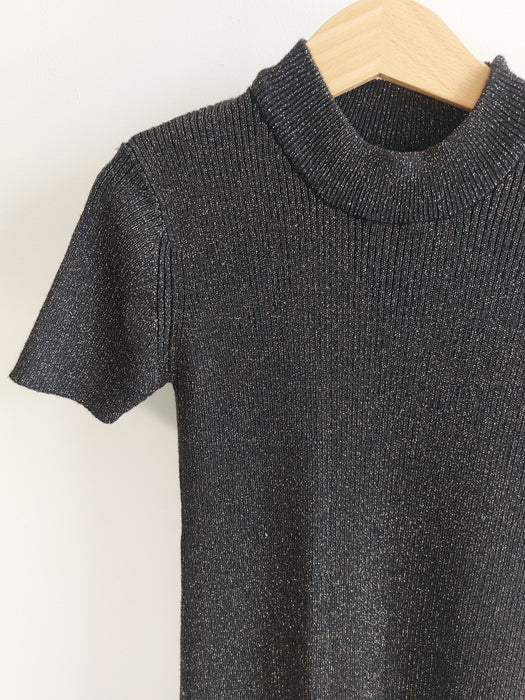 ZARA Fitted knitted Zara dress with silver threads