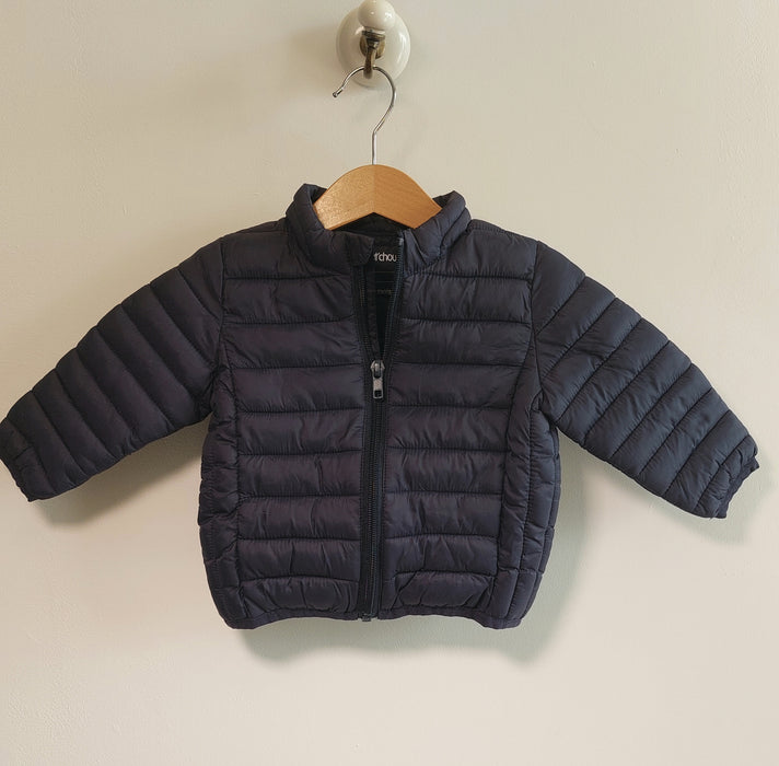 BOUT'CHOU Baby lightweight navy puffer jacket