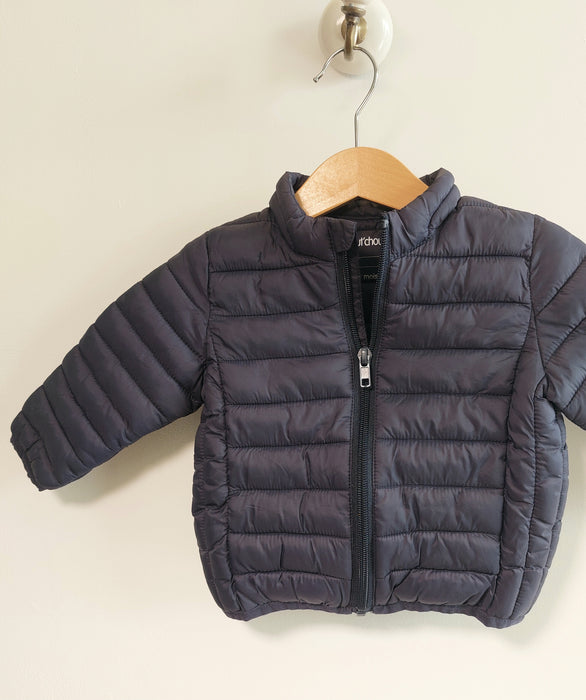 BOUT'CHOU Baby lightweight navy puffer jacket