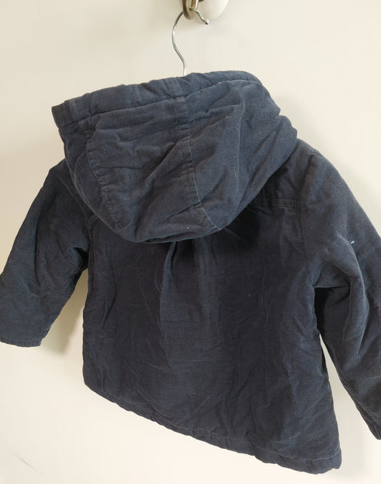 BOUT'CHOU Corduroy peacoat with removable hood