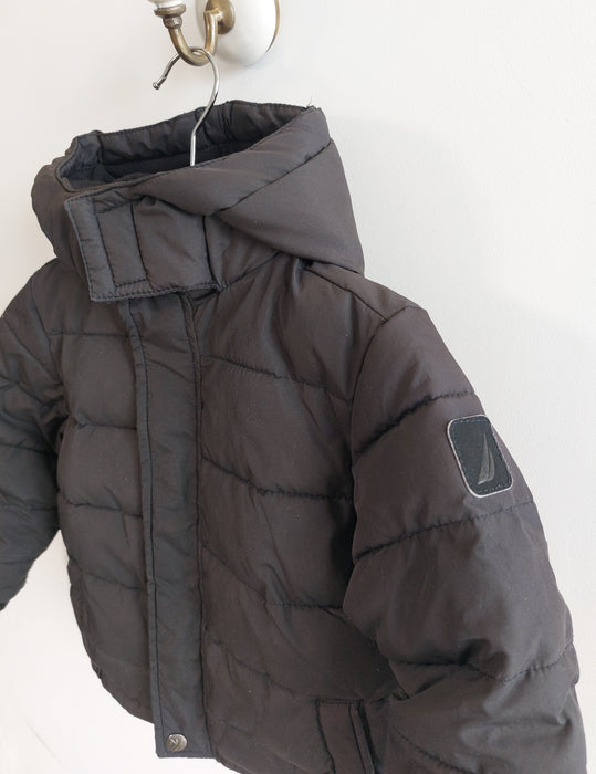 NAUTICA Hooded puffer jacket with double fleece lining