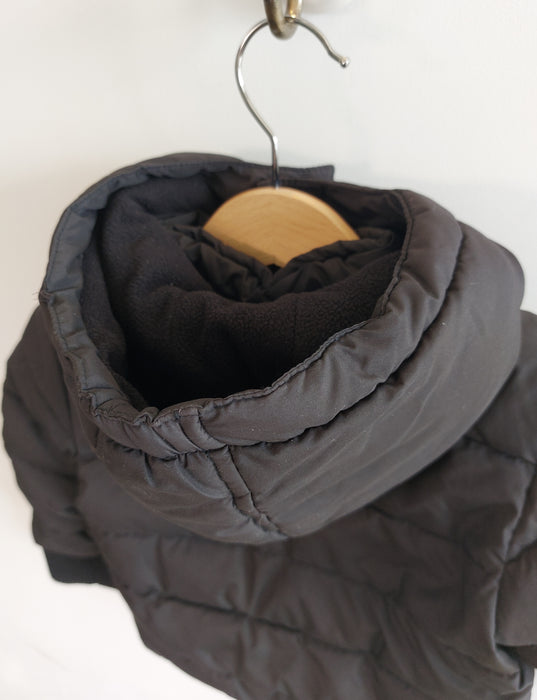 NAUTICA Hooded puffer jacket with double fleece lining