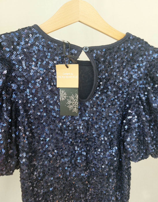 MONOPRIX KIDS Short-sleeve sequin dress