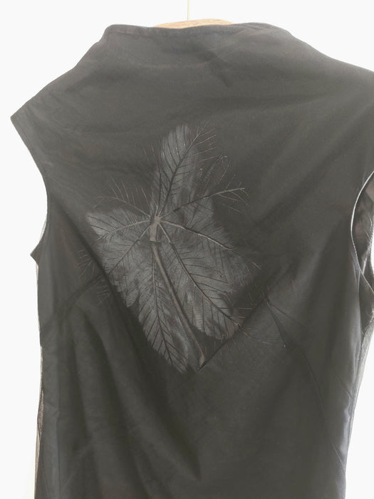 SYLVIA RIELLE Straight black tulle dress