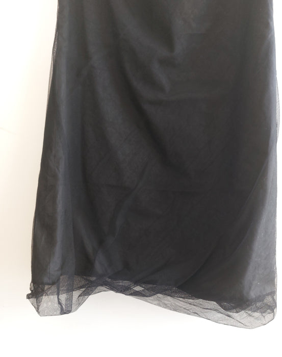 SYLVIA RIELLE Straight black tulle dress