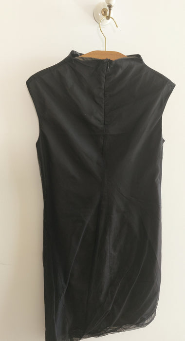 SYLVIA RIELLE Straight black tulle dress