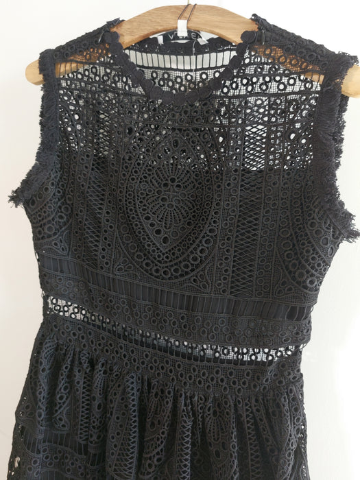 ALEXIS Luxury black lace dress