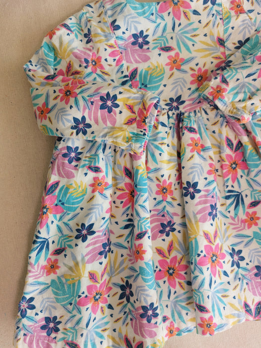 DU PAREIL AU MEME Floral corduroy dress