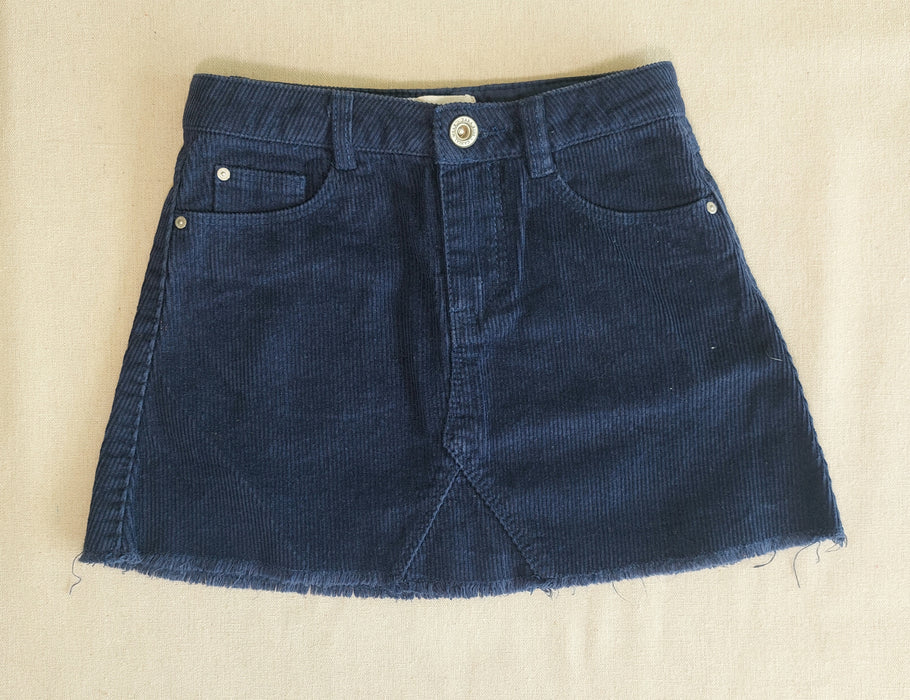 ZARA Blue Corduroy mini skirt