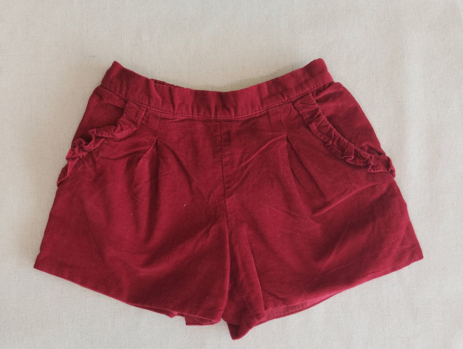 JACADI Burgundy corduroy shorts