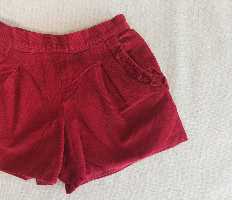 JACADI Burgundy corduroy shorts