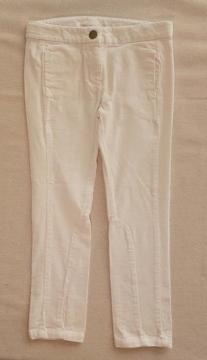 JACADI White corduroy riding-style pants