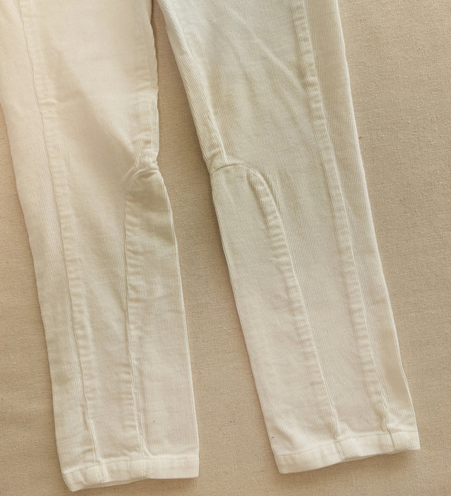 JACADI White corduroy riding-style pants