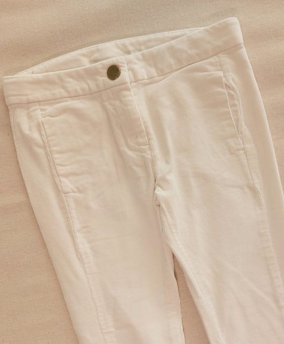 JACADI White corduroy riding-style pants