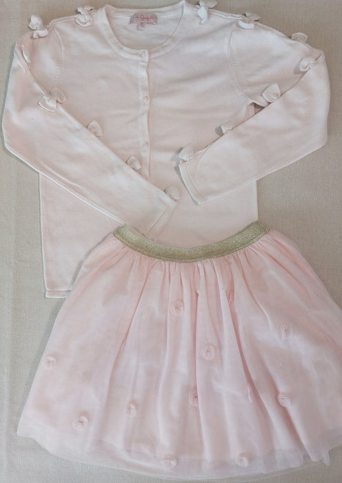 LILI GAUFRETTE Pink tutu skirt with tulle details