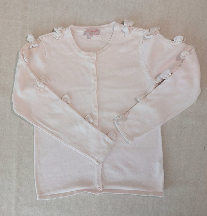 LILI GAUFRETTE Girls’ cotton cardigan with small bows